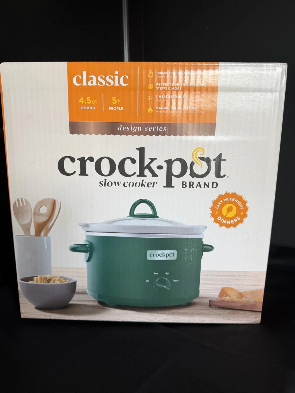 Crock-Pot Classic 4.5QT Green Slow Cooker - NWT.